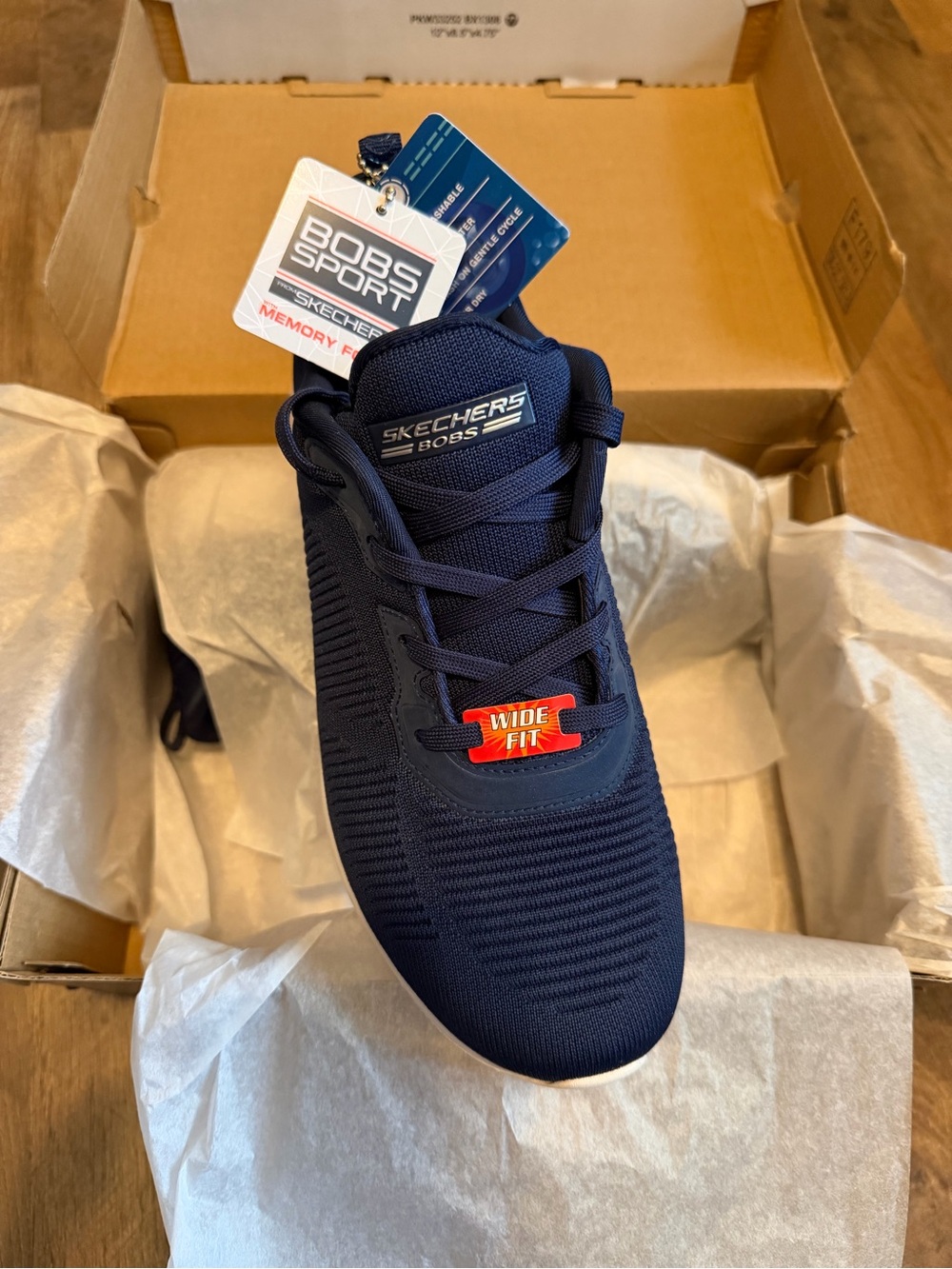 Skechers Bobs Bobs Squad Tough Talk Womens Sneaker 8.5 Wide Fit CD US Navy